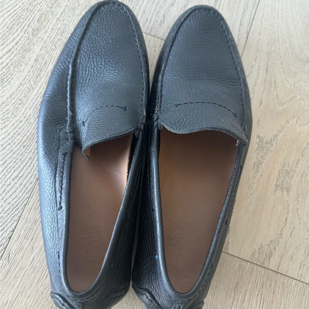 Hugo Boss Men’s Driving Loader Black Leather Size 8